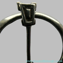 Load image into Gallery viewer, Vintage 1940s Scottish Silver Penannular Brooch or Clock Pin. Designed by Robert Allison
