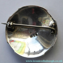 Load image into Gallery viewer, Fine Silver Celtic Knotwork Shield Brooch by Shipton &amp; Co. Hallmarked Chester 1948 - Scottish Silver Jewellery
