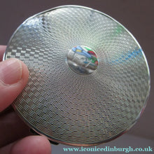 Load image into Gallery viewer, Vintage 1940s Hallmarked 1946 Solid Silver Powder Compact

