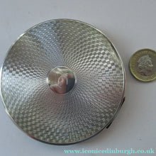 Load image into Gallery viewer, Vintage 1940s Hallmarked 1946 Solid Silver Powder Compact
