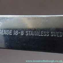 Load image into Gallery viewer, Vintage SWEDISH GENSE 1940s Stainless Steel THEBE Pattern Cutlery. Rare Four Piece Serving Set designed by Folke Arstrom
