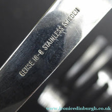 Load image into Gallery viewer, Vintage SWEDISH GENSE 1940s Stainless Steel THEBE Pattern Cutlery Dessert Forks designed by Folke Arstrom

