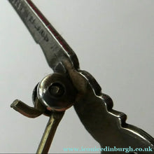 Load image into Gallery viewer, Unusual Long Shape. Vintage STERLING SILVER Bar Brooch with Two Red Agates
