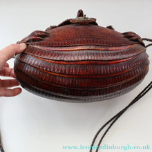 Load image into Gallery viewer, Vintage 1940s Armadillo Handbag. Purchased in Los Angeles in the 1990s

