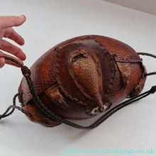 Load image into Gallery viewer, Vintage 1940s Armadillo Handbag. Purchased in Los Angeles in the 1990s
