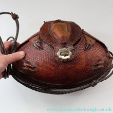 Load image into Gallery viewer, Vintage 1940s Armadillo Handbag. Purchased in Los Angeles in the 1990s
