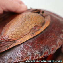 Load image into Gallery viewer, Vintage 1940s Armadillo Handbag. Purchased in Los Angeles in the 1990s
