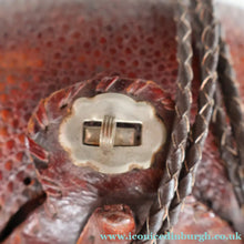 Load image into Gallery viewer, Vintage 1940s Armadillo Handbag. Purchased in Los Angeles in the 1990s
