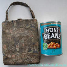Load image into Gallery viewer, Vintage Fold Out Concertina Hand Bag - with Silver Exterior Decorated with Little Chinese Figures; 1940s

