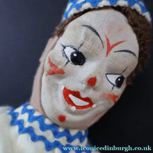 Load image into Gallery viewer, 1940s Vintage Norah Wellings Style Doll: Strange Clown or Pierrot Design - Vintage Dolls
