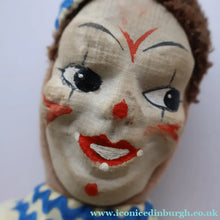 Load image into Gallery viewer, 1940s Vintage Norah Wellings Style Doll: Strange Clown or Pierrot Design - Vintage Dolls
