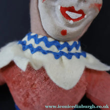 Load image into Gallery viewer, 1940s Vintage Norah Wellings Style Doll: Strange Clown or Pierrot Design - Vintage Dolls

