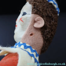 Load image into Gallery viewer, 1940s Vintage Norah Wellings Style Doll: Strange Clown or Pierrot Design - Vintage Dolls
