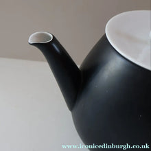 Load image into Gallery viewer, 1949 Porcelian "Tea for Two" Tea Set. "Charcoal" Design by Raymond Loewy for Rosenthal
