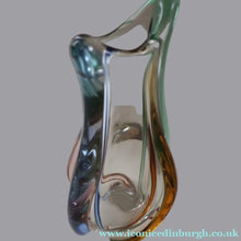 Load image into Gallery viewer, Czech Sklo LARGE 1950s RHAPSODY Glass Vase. Designed by Frantisek Zemek
