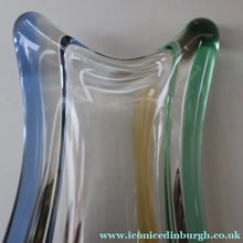 Load image into Gallery viewer, Czech Sklo LARGE 1950s RHAPSODY Glass Vase. Designed by Frantisek Zemek
