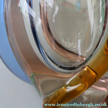 Load image into Gallery viewer, Czech Sklo LARGE 1950s RHAPSODY Glass Vase. Designed by Frantisek Zemek
