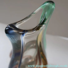 Load image into Gallery viewer, Czech Sklo LARGE 1950s RHAPSODY Glass Vase. Designed by Frantisek Zemek
