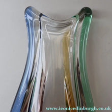 Load image into Gallery viewer, Czech Sklo LARGE 1950s RHAPSODY Glass Vase. Designed by Frantisek Zemek

