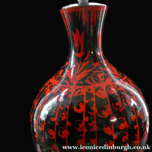 Load image into Gallery viewer, LARGE Vintage Italian Ceramic Table Lamp. Designed by Alvino BAGNI. Glossy Red and Black Finish
