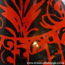 Load image into Gallery viewer, LARGE Vintage Italian Ceramic Table Lamp. Designed by Alvino BAGNI. Glossy Red and Black Finish

