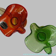 Load image into Gallery viewer, 1950s AMERICAN Matching Pair of Kanawha (Dunbar Glass) Green and Red Glass Jugs
