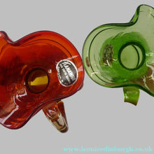 Load image into Gallery viewer, 1950s AMERICAN Matching Pair of Kanawha (Dunbar Glass) Green and Red Glass Jugs
