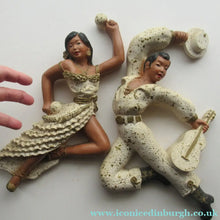 Load image into Gallery viewer, 1950s American Universal Statuary Company Wall Plaques Dancing Figures
