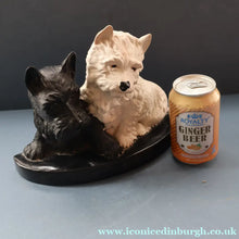 Load image into Gallery viewer, Vintage 1950s BLACK &amp; WHITE Scotch Whisky Scottie Dogs Bar Top Advertising Figure
