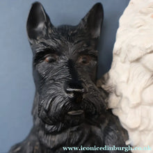 Load image into Gallery viewer, Vintage 1950s BLACK &amp; WHITE Scotch Whisky Scottie Dogs Bar Top Advertising Figure
