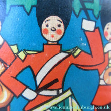 Load image into Gallery viewer, 1950s Box of Printed Card Toy Soldiers with Wooden Stands. MASCOT

