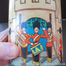 Load image into Gallery viewer, 1950s Box of Printed Card Toy Soldiers with Wooden Stands. MASCOT

