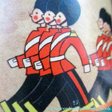 Load image into Gallery viewer, 1950s Box of Printed Card Toy Soldiers with Wooden Stands. MASCOT

