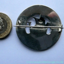 Load image into Gallery viewer, Vintage 1950s Celtic Design Hallmarked Silver Brooch by Robert Allison with Viking Ship Design - Scottish Vintage
