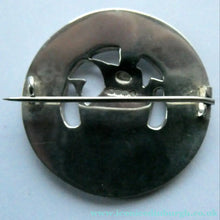 Load image into Gallery viewer, Vintage 1950s Celtic Design Hallmarked Silver Brooch by Robert Allison with Viking Ship Design
