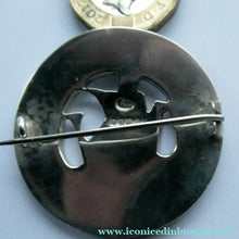 Load image into Gallery viewer, Vintage 1950s Celtic Design Hallmarked Silver Brooch by Robert Allison with Viking Ship Design

