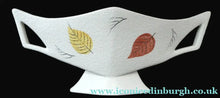 Load image into Gallery viewer, 1950s Crown Devon Amorphic Abstract Red and White Vase Autumn Leaves
