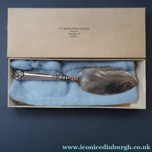 Load image into Gallery viewer, Vintage 1950s DANISH Cake Slice with Silver Handle. Marked Cohr &amp; Dated 1956
