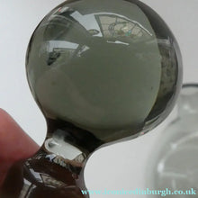 Load image into Gallery viewer, Vintage DANISH Holmegaard Art Glass Decanter by Per Lutken with Dimpled Side and Large Ball Stopper. DANICA Design
