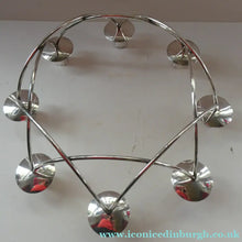 Load image into Gallery viewer, 1950s Vintage Danish Modernist Silver Plate Candelabra. Designed by Einar Dragsted
