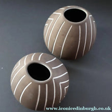 Load image into Gallery viewer, (A) 1950s DANISH Sgrafitto Vase. Designed by Helge Osterberg
