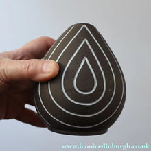 Load image into Gallery viewer, (B) 1950s DANISH Sgrafitto Vase. Designed by Helge Osterberg
