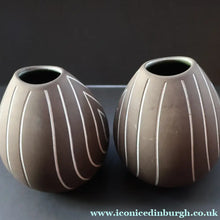 Load image into Gallery viewer, (B) 1950s DANISH Sgrafitto Vase. Designed by Helge Osterberg
