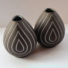 Load image into Gallery viewer, (B) 1950s DANISH Sgrafitto Vase. Designed by Helge Osterberg
