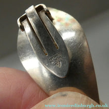 Load image into Gallery viewer, 1950s DANISH SILVER Leaf Pattern Clip-On Earrings. Designed by Eigil Jensen for Anton Michelsen 
