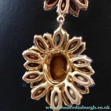 Load image into Gallery viewer, 1950s Vintage Hollywood Style Diamante Faux Sapphire Necklace
