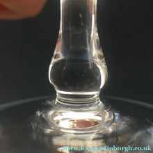 Load image into Gallery viewer, 1950s Edinburgh Crystal Set of Six Tiny Liqueur Glasses. 3 inches high
