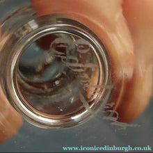 Load image into Gallery viewer, 1950s Edinburgh Crystal Set of Six Tiny Liqueur Glasses. 3 inches high - VINTAGE CRYSTAL GLASSES
