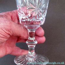 Load image into Gallery viewer, Vintage 1950s Edinburgh Crystal Star of Edinburgh White Wine Glasses
