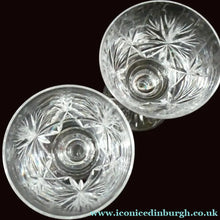 Load image into Gallery viewer, Vintage 1950s Edinburgh Crystal Star of Edinburgh White Wine Glassess

